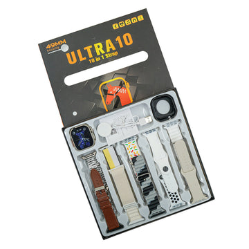 Ultra 10 Smart Watch With 10 Straps and Free Watch Protector