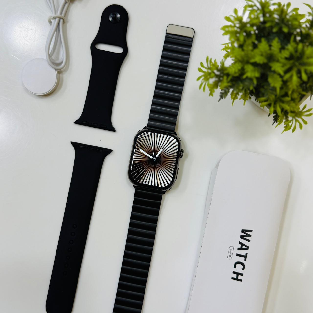 New Model Series X 10 Smartwatch with Premium Metal Chain(allow to open parcel)